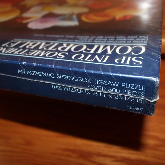 3/$118❤️sealed 1985 Sip Into Something Comfortable! Springbok Puzzle Plus Series - Picture 5 of 7